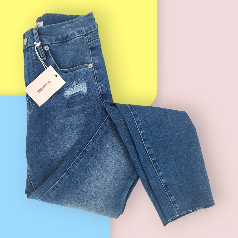 Good American Good Legs High Waist Skinny Fit Jeans 4/27